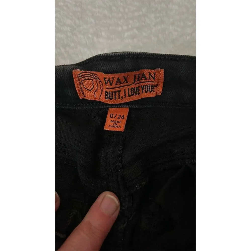 Wax Jeans Women's Skinny Black Denim Jeans Size 0 Stretch Fit
#025 - Picture 4 of 7